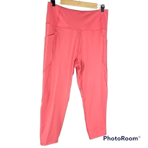 Core 10 Capri High Wasted Yoga Pants Rose Color NWT - Picture 1 of 10